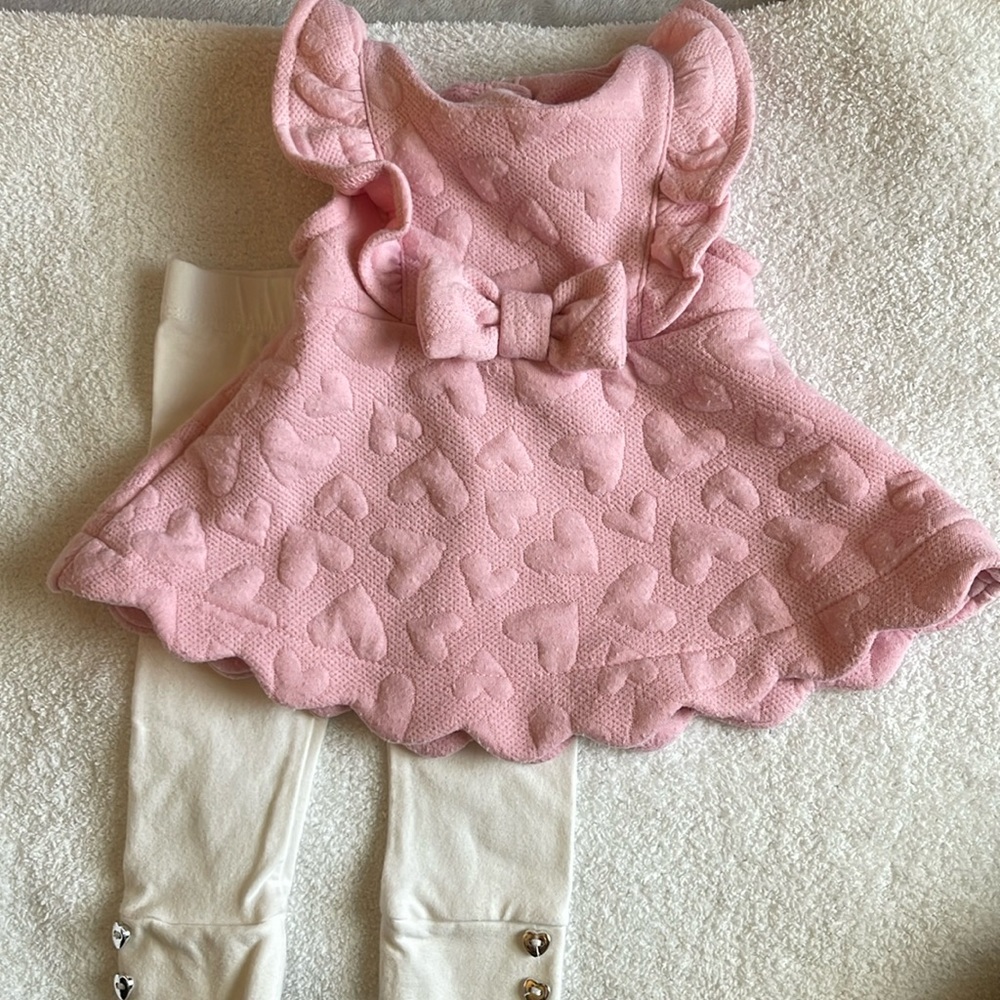 Baby Girl Matching Heart Set